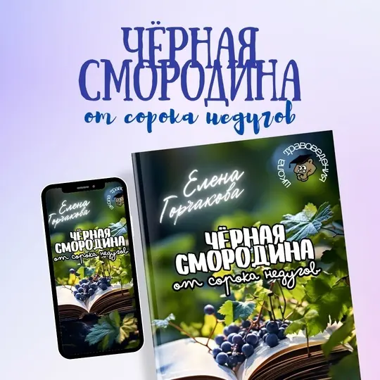 Книга ЧЁРНАЯ СМОРОДИНА ОТ СОРОКА НЕДУГОВ - цифровой товар