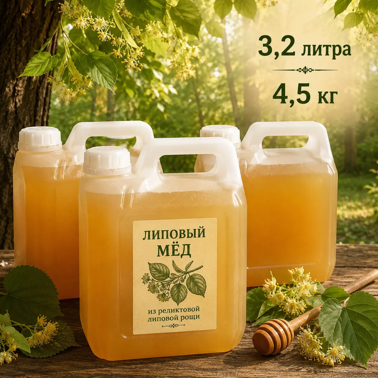 Липовый мёд из реликтовой липовой рощи, колодный · фото 3
