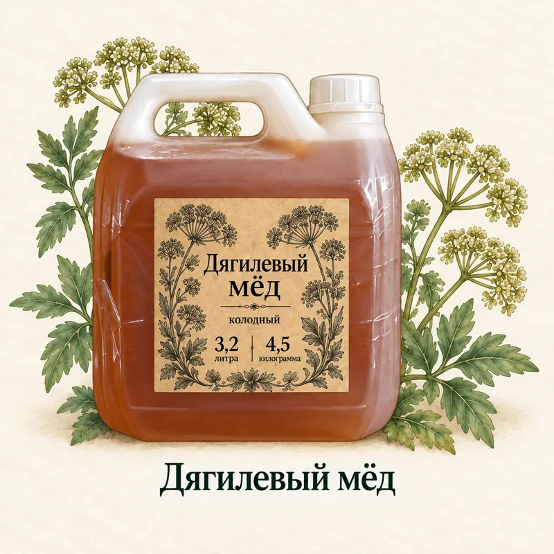 Дягилевый мёд · Канистра · 3,2 л / 4,5 кг